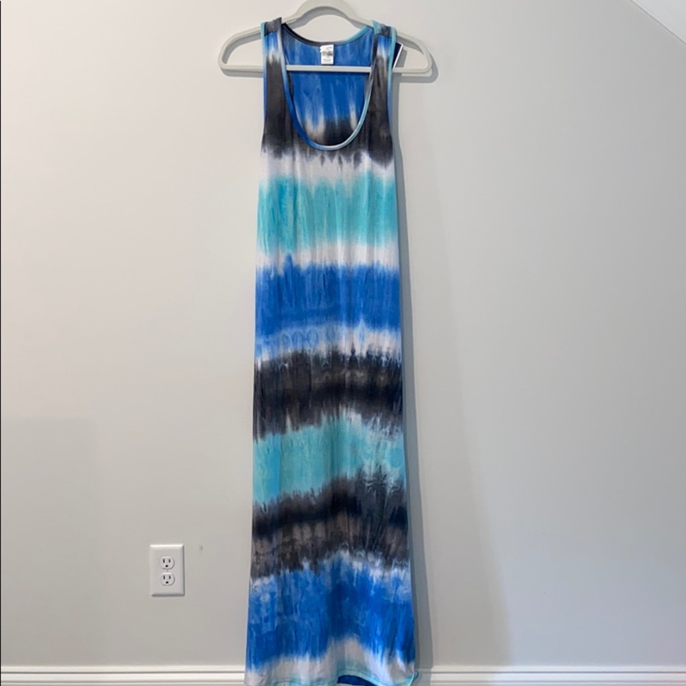 Cover Me Swim Blue Tie Dye Maxi Dress
